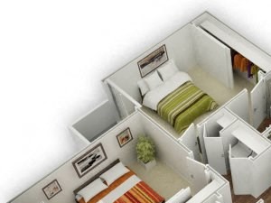 3 Bed 2 Bath Sage Floor plan 3 Bed 2 Bath Sage Floor plan, at The Bristol at Sunset, 2001 Ramrod Avenue